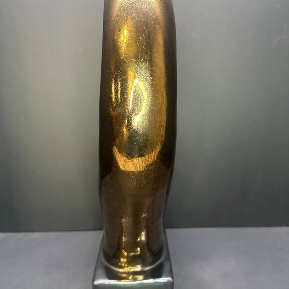 Three Hands Abstract Sculpture Table Top Display Gold Ceramic Home Decor 16.5" - Picture 5 of 10